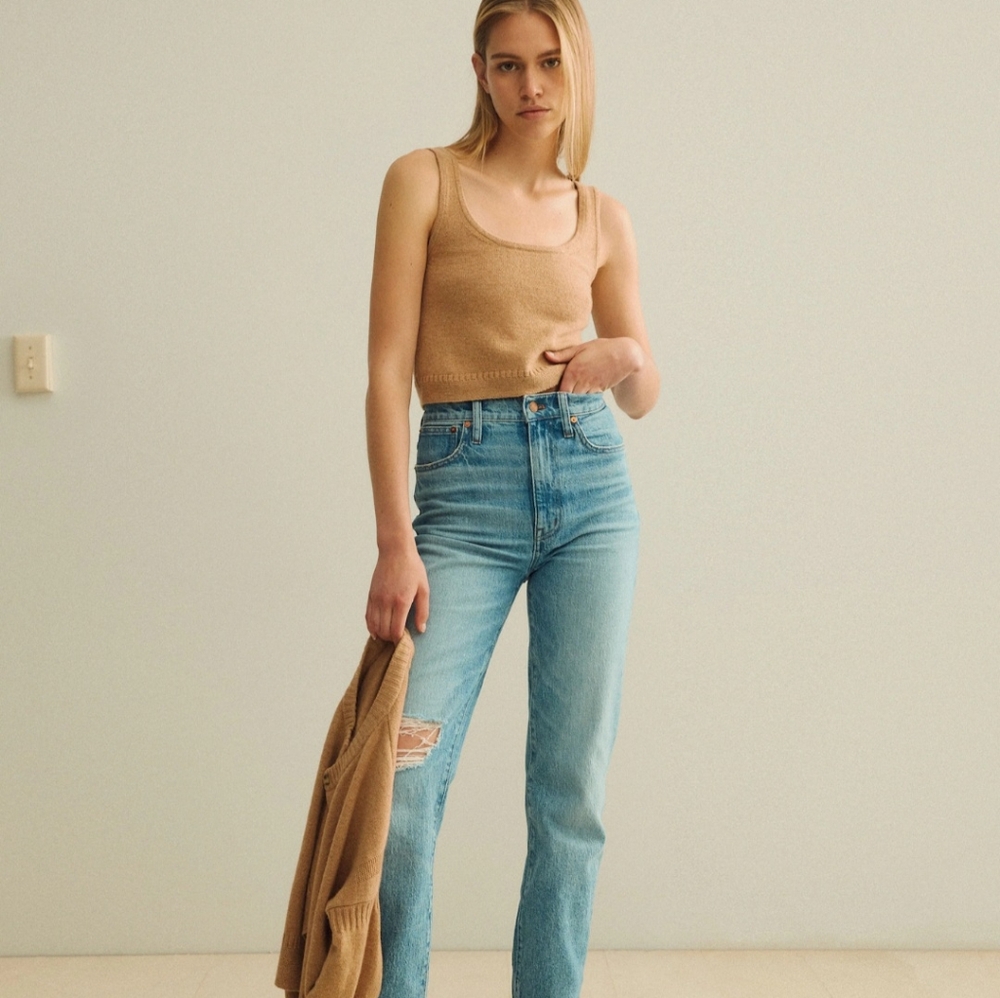 Madewell Mid-Rise Vintage Straight Jeans - Blue